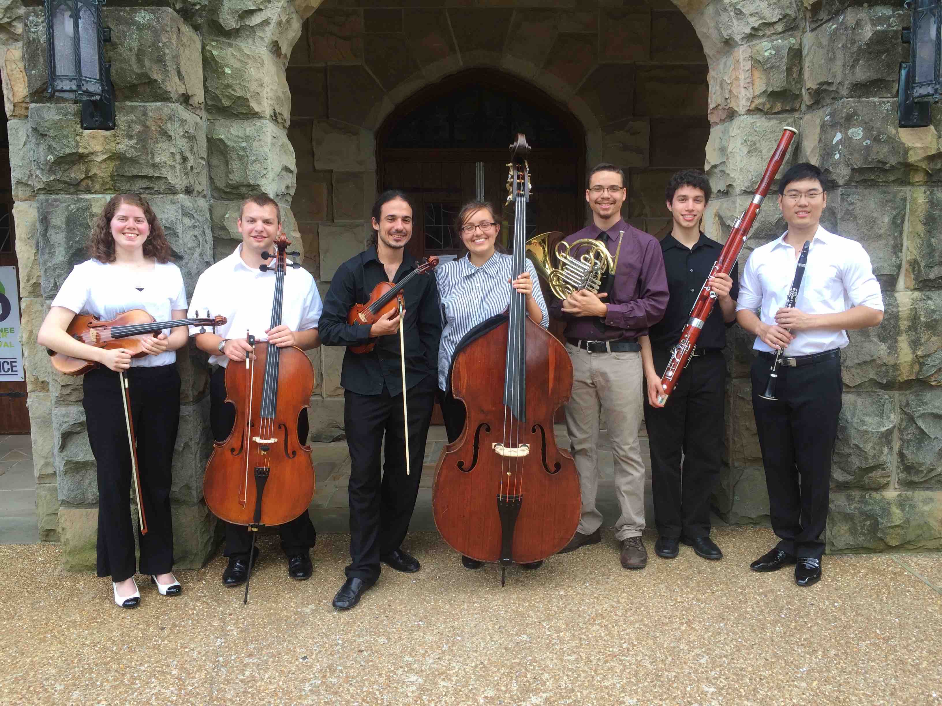 Kate Alexandra with her chamber ensemble